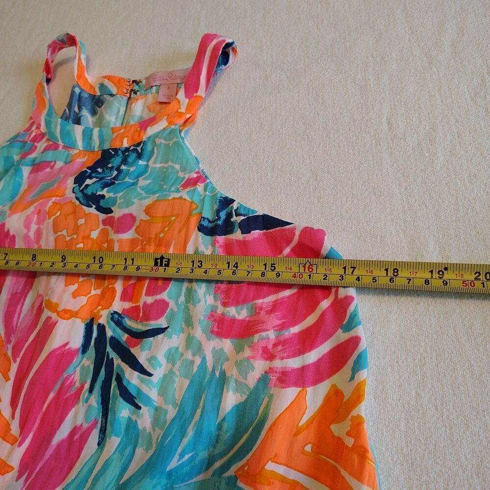 Lilly Pulitzer Womens Resort Coastal Beachy Bright Romper Size S Abstract Print - Picture 7 of 11
